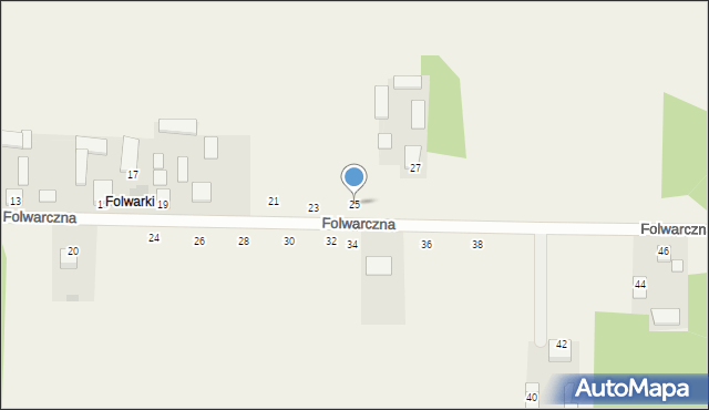 Stromiec, Folwarczna, 25, mapa Stromiec