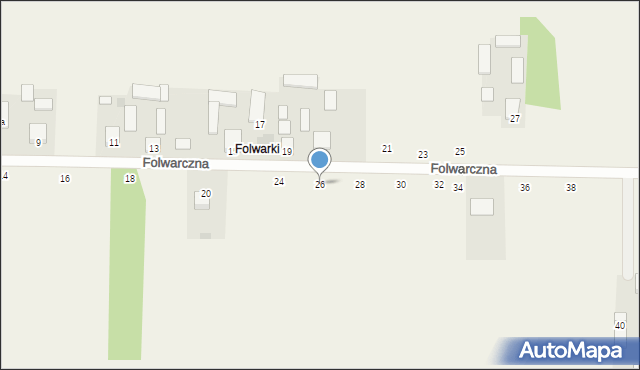 Stromiec, Folwarczna, 26, mapa Stromiec