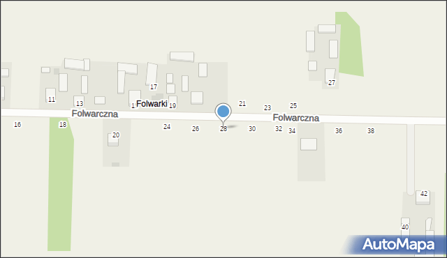 Stromiec, Folwarczna, 28, mapa Stromiec