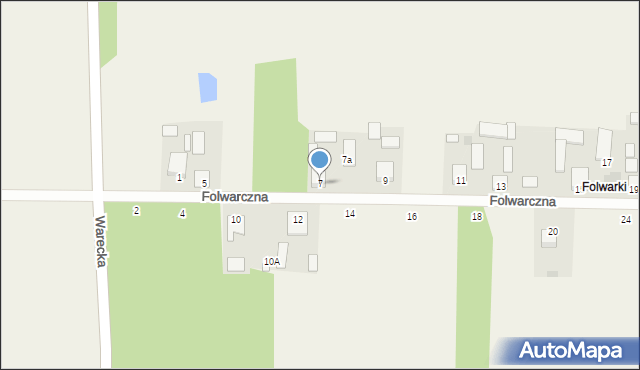 Stromiec, Folwarczna, 7, mapa Stromiec