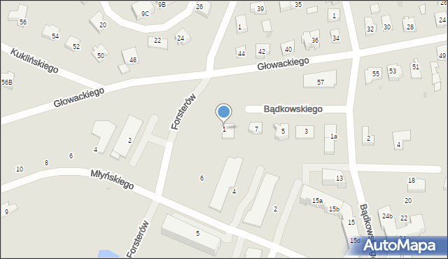 Tczew, Forsterów, 1, mapa Tczew