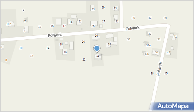 Wilków, Folwark, 24, mapa Wilków