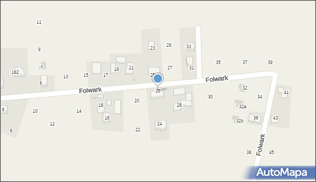 Wilków, Folwark, 26, mapa Wilków