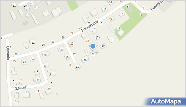 Witobel, Folwarczna, 21, mapa Witobel