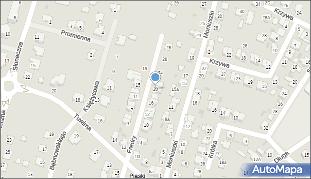 Aleksandrów Kujawski, Fredry Aleksandra, 20, mapa Aleksandrów Kujawski