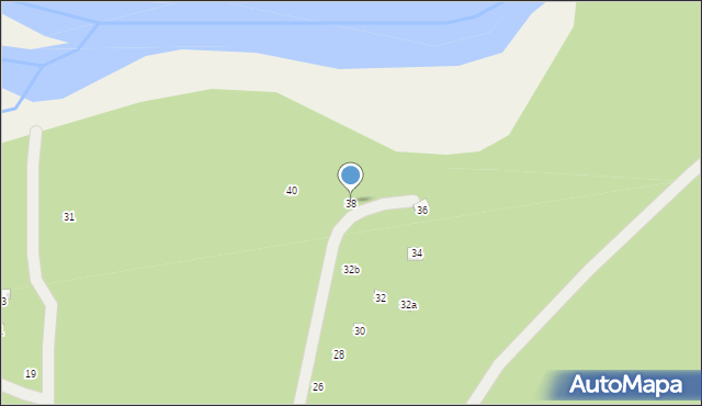 Anielin, Fryszerka, 38, mapa Anielin