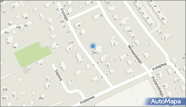 Bełchatów, Fryzego Stanisława, 10, mapa Bełchatów