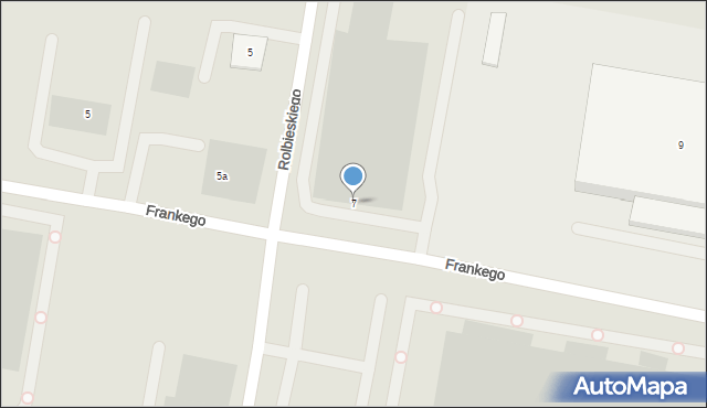 Bydgoszcz, Frankego Hermana, 7, mapa Bydgoszczy