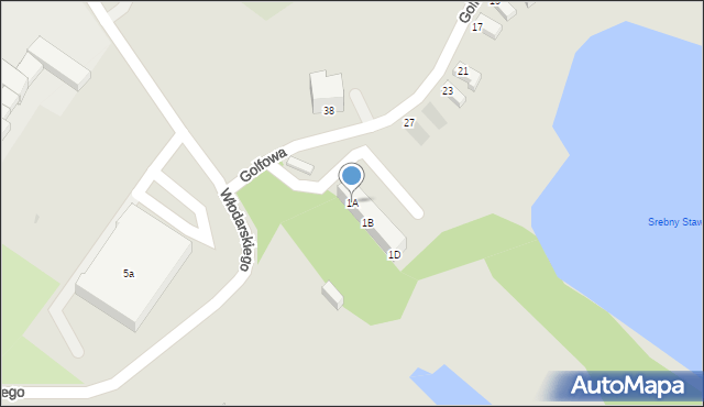 Bytom, Frycza-Modrzewskiego Andrzeja, 1A, mapa Bytomia
