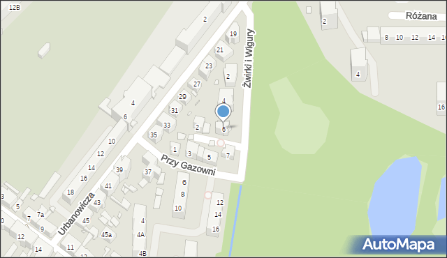 Chorzów, Franciszka Żwirki i Stanisława Wigury, 6, mapa Chorzów