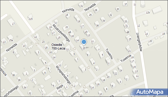Choszczno, Frycza-Modrzewskiego Andrzeja, 10, mapa Choszczno