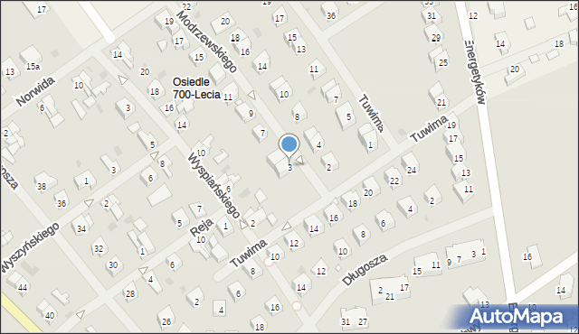 Choszczno, Frycza-Modrzewskiego Andrzeja, 3, mapa Choszczno