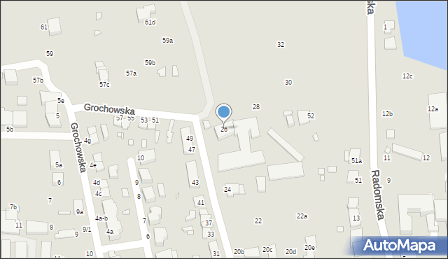 Elbląg, Freta, 26, mapa Elbląga