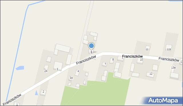 Franciszków, Franciszków, 5, mapa Franciszków