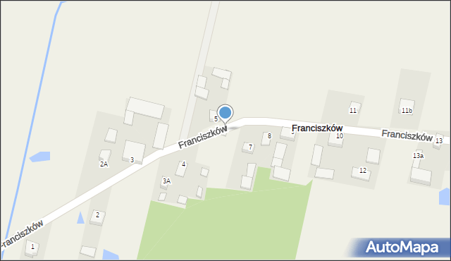 Franciszków, Franciszków, 6, mapa Franciszków