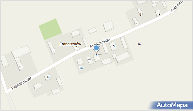 Franciszków, Franciszków, 6, mapa Franciszków