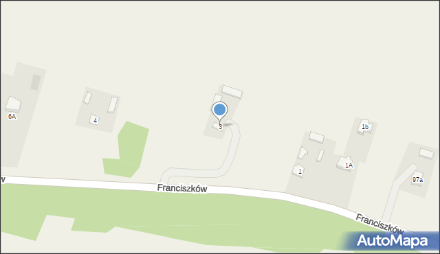 Franciszków, Franciszków, 3, mapa Franciszków