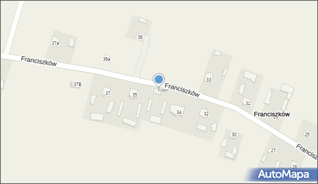 Franciszków, Franciszków, 34, mapa Franciszków