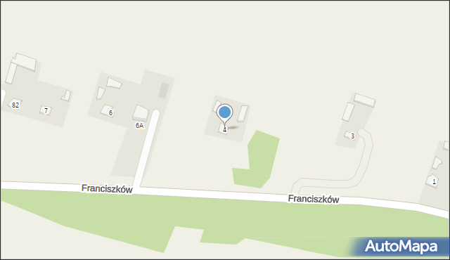 Franciszków, Franciszków, 4, mapa Franciszków