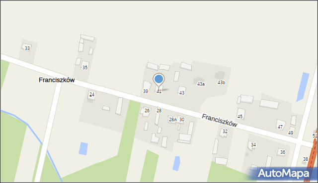 Franciszków, Franciszków, 41, mapa Franciszków