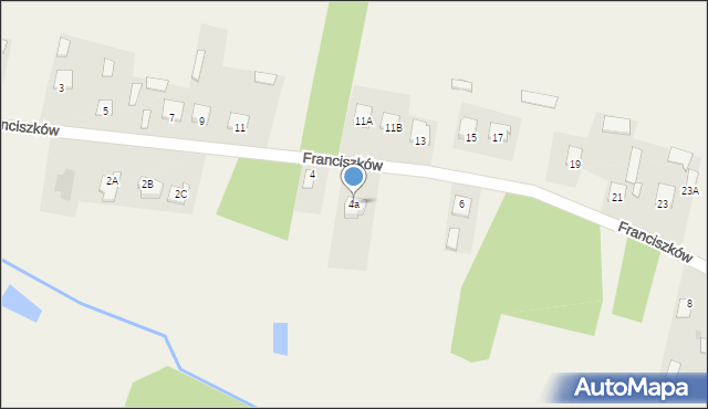 Franciszków, Franciszków, 4a, mapa Franciszków