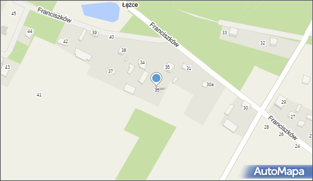 Franciszków, Franciszków, 35, mapa Franciszków
