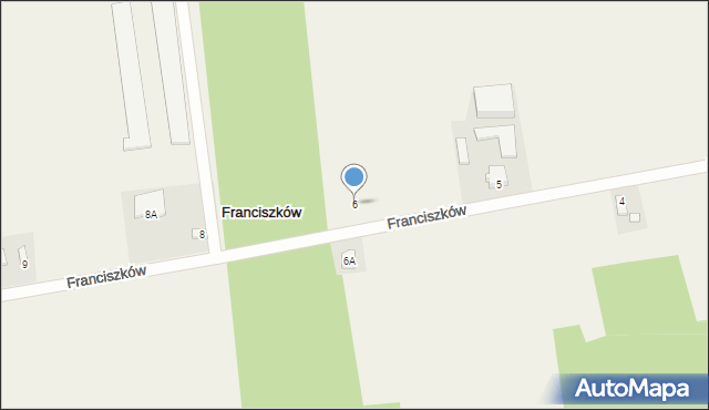 Franciszków, Franciszków, 6, mapa Franciszków