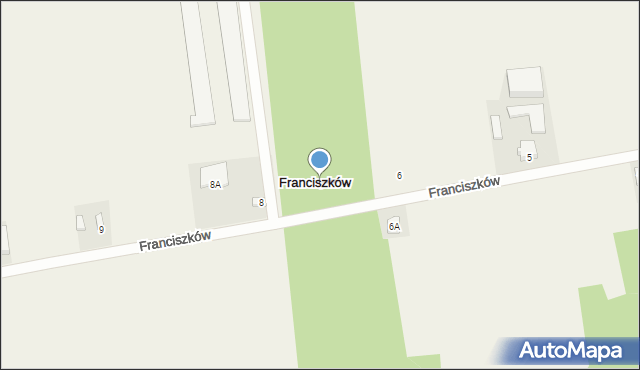 Franciszków, Franciszków, 7, mapa Franciszków