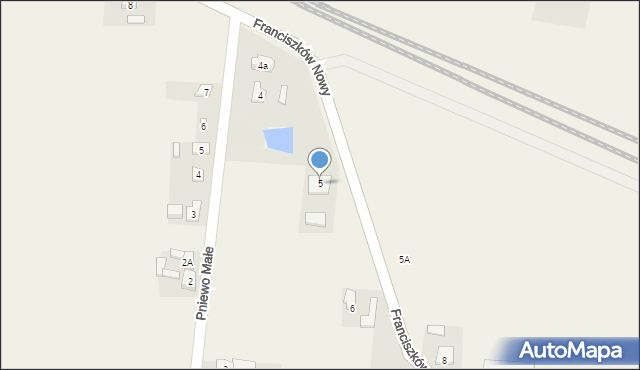 Franciszków Nowy, Franciszków Nowy, 5, mapa Franciszków Nowy
