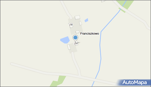 Franciszkowo, Franciszkowo, 15A, mapa Franciszkowo