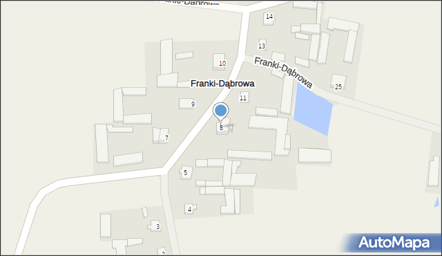 Franki-Dąbrowa, Franki-Dąbrowa, 8, mapa Franki-Dąbrowa