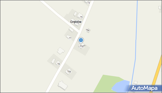Franklinów, Franklinów, 77A, mapa Franklinów