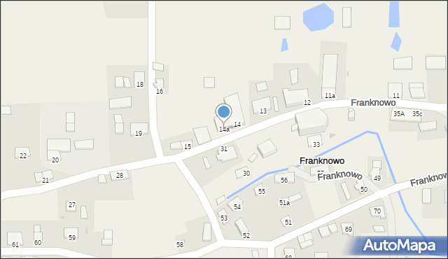 Franknowo, Franknowo, 14a, mapa Franknowo