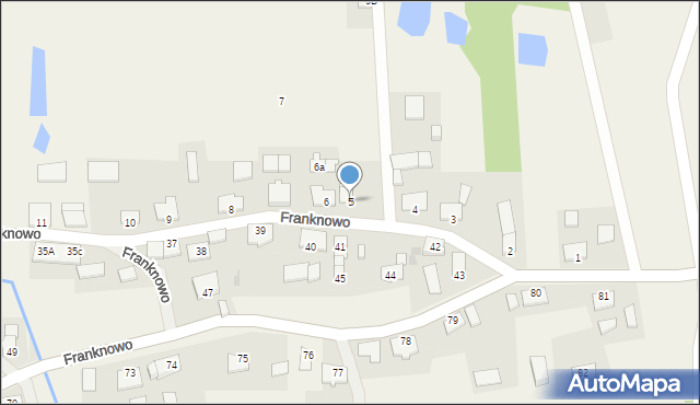 Franknowo, Franknowo, 5, mapa Franknowo