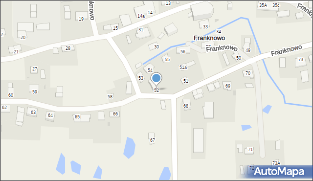 Franknowo, Franknowo, 52, mapa Franknowo
