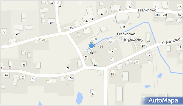 Franknowo, Franknowo, 54, mapa Franknowo