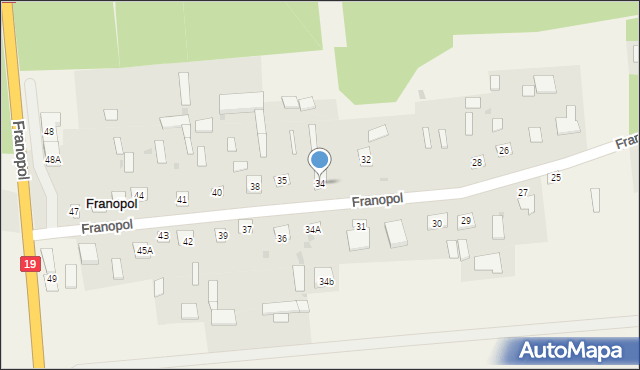 Franopol, Franopol, 34, mapa Franopol