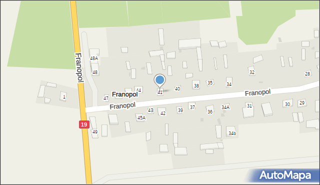 Franopol, Franopol, 41, mapa Franopol