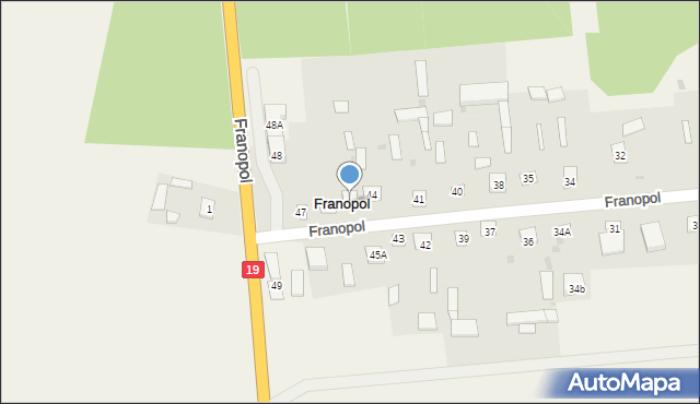 Franopol, Franopol, 45, mapa Franopol