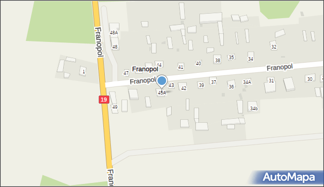 Franopol, Franopol, 45A, mapa Franopol