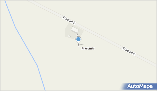 Frasunek, Frasunek, 1, mapa Frasunek
