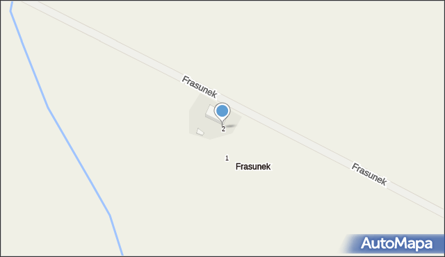 Frasunek, Frasunek, 2, mapa Frasunek