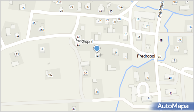 Fredropol, Fredropol, 14, mapa Fredropol