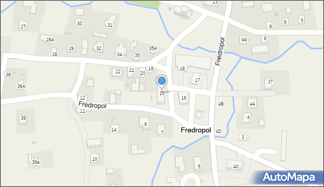 Fredropol, Fredropol, 15, mapa Fredropol