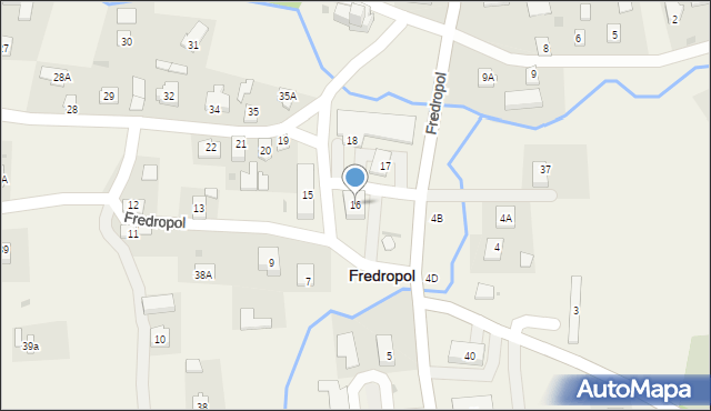 Fredropol, Fredropol, 16, mapa Fredropol