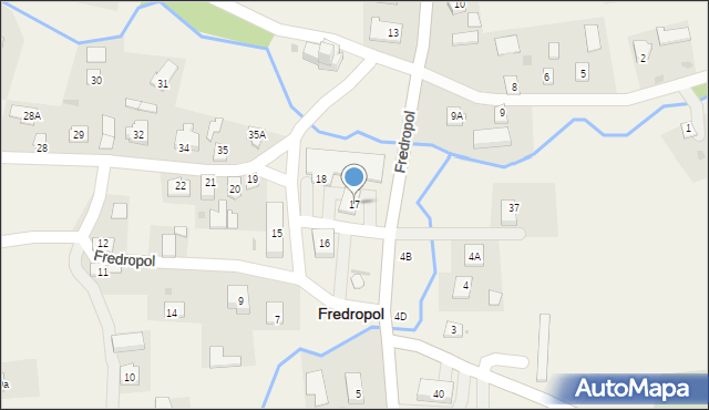 Fredropol, Fredropol, 17, mapa Fredropol