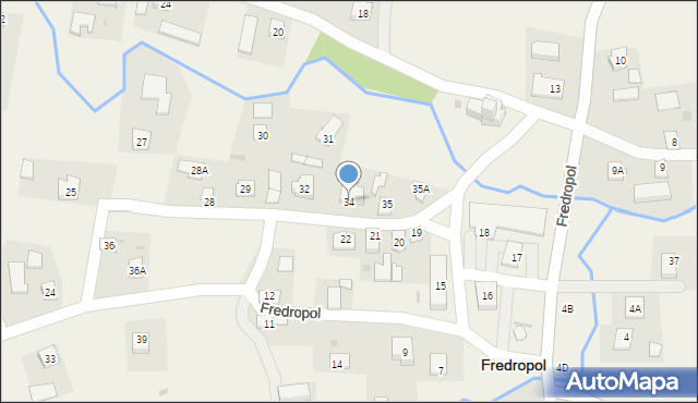 Fredropol, Fredropol, 34, mapa Fredropol