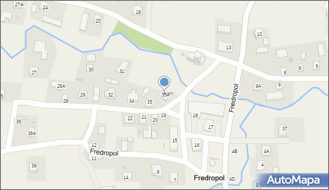 Fredropol, Fredropol, 35A, mapa Fredropol