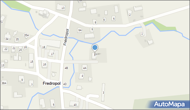 Fredropol, Fredropol, 37, mapa Fredropol