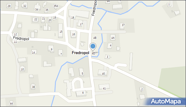 Fredropol, Fredropol, 4D, mapa Fredropol